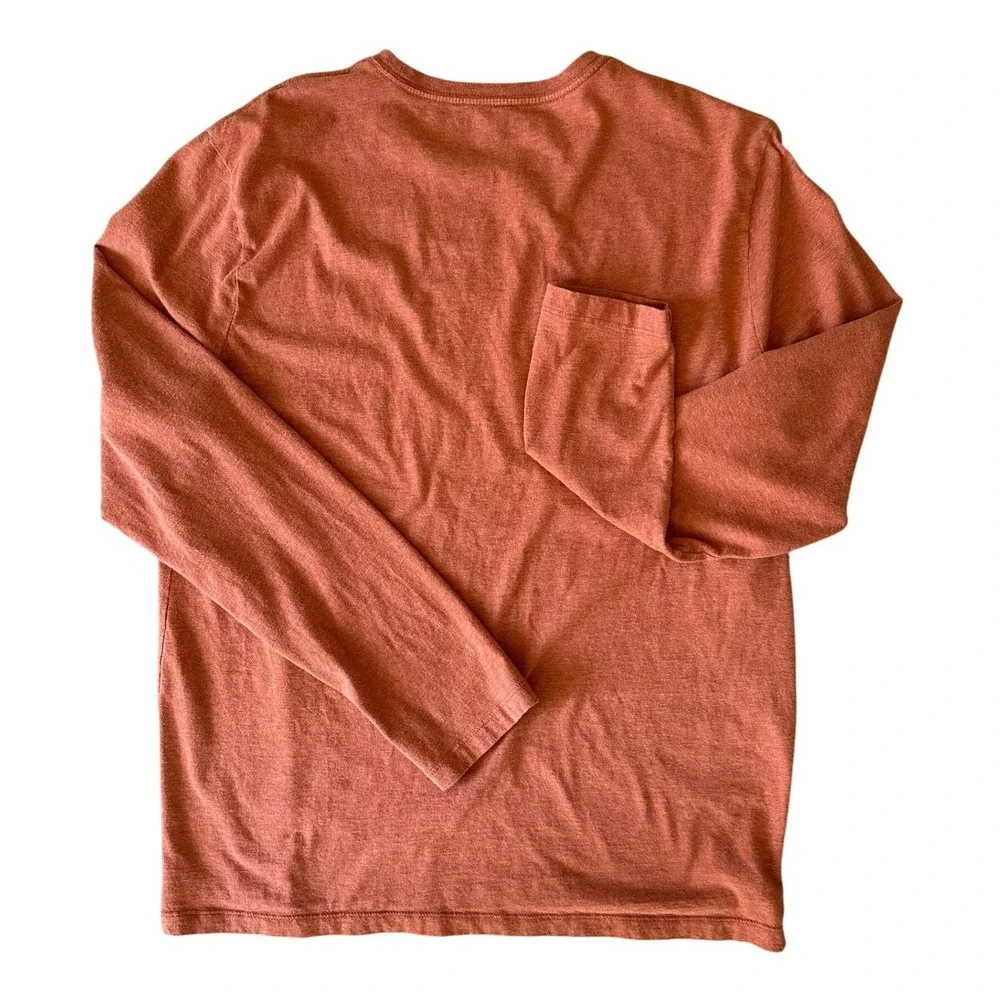 VTG 00s Banana Republic Long Sleeve Soft-Wash T Lagenlook Bundle Orange‎ Green L